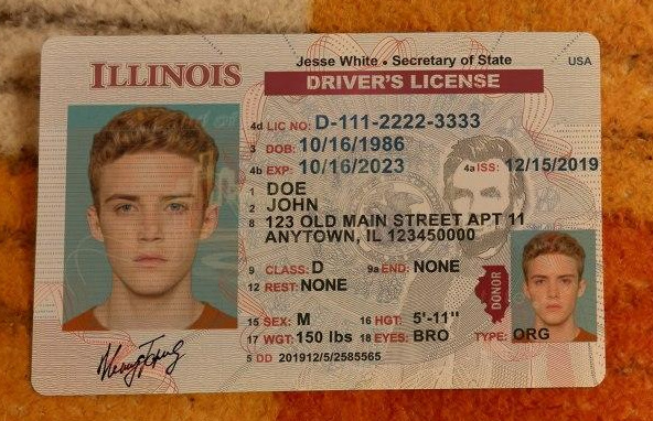 Illinois Fake Driver License