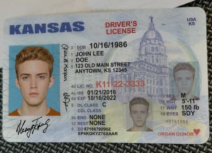 Kansas Fake Driver License