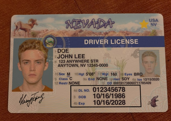 Nevada Fake Driver License