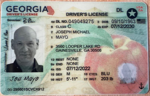 Georgia Fake Drivers License